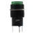 AL6-A-11 24V lamp 16mm 5 pins self-lock ON - OFF round green push button switch