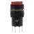 AL6-A-22 12V lamp 16mm 8 pins self-lock ON - OFF round red push button switch