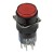 AL6-A-22 AC 220V lamp 16mm 8 pins self-lock ON - OFF round red push button switch