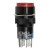 AL6-A-22 AC 220V lamp 16mm 8 pins self-lock ON - OFF round red push button switch