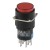 AL6-A-22 24V lamp 16mm 8 pins self-lock ON - OFF round red push button switch