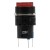 AL6-M-11 16mm AC 220V lamp 5 pins reset (ON) - OFF round red push button switch