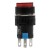 AL6-M-11 16mm 12V lamp 5 pins reset (ON) - OFF round red push button switch