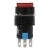 16mm 24V lamp 8 pins reset (ON) - OFF round red push button switch