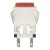 KD2-24 16mm reset (ON) - OFF red rectangle push button switch