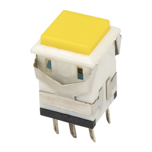 KD2-24 16mm reset (ON) - OFF yellow rectangle push button switch