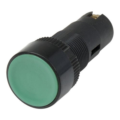 LA9-R 16mm reset (ON) - OFF round green push button switch