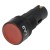 LA9-R 16mm reset (ON) - OFF round red push button switch