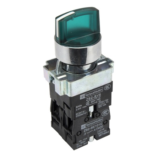 XB2-BK3363 220V lamp 22mm self-lock ON - OFF - ON turn push button switch SPDT pushbutton