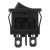 KCD1-101-10 black perforate 19 x 7 mm 2 pins ON - OFF rocker switch