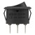 KCD1-105-3 black perforate 21 x 14 mm 3 pins ON - OFF - ON ellipse rocker switch