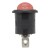 KCD1-105-3 red perforate 21 x 14 mm 3 pins ON - OFF - ON ellipse rocker switch