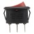 KCD1-105-3 red perforate 21 x 14 mm 3 pins ON - OFF - ON ellipse rocker switch