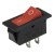 KCD2-101 red perforate 29 x 13 mm 2 pin ON - OFF rocker switch