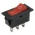 KCD2-102 red perforate 29 x 13 mm 3 pins ON - ON rocker switch