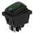 KCD4-2X1N green perforate 29 x 22 mm 4 pins ON - OFF waterproof 12V light rocker switch