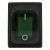 KCD4-2X1N green perforate 29 x 22 mm 4 pins ON - OFF waterproof 12V light rocker switch