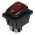 KCD4-2X1N red perforate 29 x 22 mm 4 pins ON - OFF waterproof 12V light rocker switch