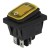KCD4-2X1N yellow perforate 29 x 22 mm 4 pins ON - OFF waterproof 12V light rocker switch