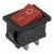 KCD1-101 red perforate 19 x 13 mm 2 pins ON - OFF rocker switch