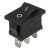 KCD1-102 black high quality perforate 19 x 13 mm 3 pins ON - ON rocker switch