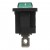 KCD1-102N green perforate 19 x 13 mm 3 pins ON - OFF 220V light rocker switch