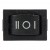 KCD1-103 black perforate 19 x 13 mm 3 pins ON - OFF - ON rocker switch
