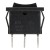 KCD1-103 black perforate 19 x 13 mm 3 pins ON - OFF - ON rocker switch