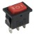 KCD1-103 red perforate 19 x 13 mm 3 pins ON - OFF - ON rocker switch