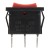 KCD1-103 red perforate 19 x 13 mm 3 pins ON - OFF - ON rocker switch