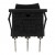 KCD1-103R black A type perforate 19 x 13 mm 3 pins (ON) - OFF - (ON) rocker switch