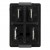KCD1-201 black perforate 19 x 13 mm 4 pins ON - OFF rocker switch