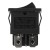 KCD1-201 black perforate 19 x 13 mm 4 pins ON - OFF rocker switch