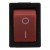 KCD1-201 red perforate 19 x 13 mm 4 pins ON - OFF rocker switch