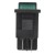 KCD1-201N green perforate 19 x 13 mm 4 pins ON - OFF 220V light rocker switch