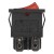 KCD1-201N red perforate 19 x 13 mm 4 pins ON - OFF 220V light rocker switch
