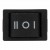 KCD1-203 black perforate 19 x 13 mm 6 pins ON - OFF - ON rocker switch