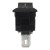 KCD1-11-3P black perforate 13.5 x 9 mm 3 pin ON - ON small rocker switch