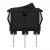 KCD1-11-3P black perforate 13.5 x 9 mm 3 pin ON - ON small rocker switch