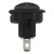 KCD1-101-8 black color upper circle lower square perforate diameter 20 mm 2 pins ON - OFF round rocker switch
