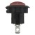 KCD1-101-8 red color upper circle lower square perforate diameter 20 mm 2 pins ON - OFF round rocker switch