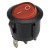 KCD1-102-5 transparent crystal perforate diameter 20 mm 3 pins ON - ON round rocker switch