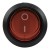 KCD1-102-5 transparent crystal perforate diameter 20 mm 3 pins ON - ON round rocker switch