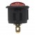 KCD1-102N-5 red color perforate diameter 20 mm 3 pins ON - OFF round rocker switch with 12V lamp