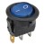 KCD1-102N-8 blue color upper circle lower square perforate diameter 20 mm 3 pins ON - OFF round rocker switch with 12V lamp
