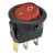 KCD1-102N-8 red color upper circle lower square perforate diameter 20 mm 3 pins ON - OFF round rocker switch with 220V lamp