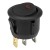 KCD1-102N2-5 red color perforate diameter 20 mm 3 pins ON - OFF round rocker switch with 12V spot lamp