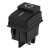 KCD4-201-2 black perforate 30 x 22 mm 4 pins ON - OFF rocker switch QY604-201N KR2-12