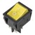 KCD4-201N-2 perforate 30 x 22 mm 20A 4 pins ON - OFF yellow boat rocker switch with 220V lamp