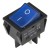 KCD4-201N-3 perforate 30 x 22 mm 30A 4 pins ON - OFF blue boat rocker switch with 220V lamp